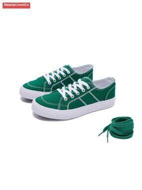 Women's Canvas Sneaker Lace Up Low Top Casual Tennis Shoe